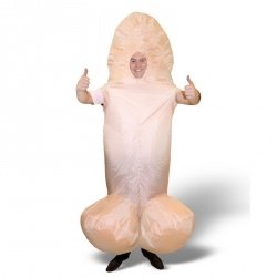 Aufblasbarer Willy Karnevalskostüm