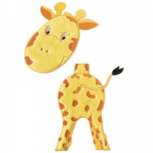 Aufbügelmotiv "Giraffe"