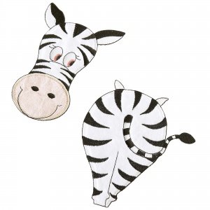 Aufbügelmotiv "Zebra"