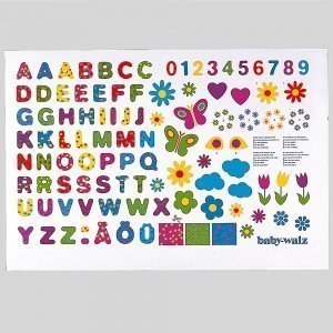 Aufkleber "Buchstaben und Motive"