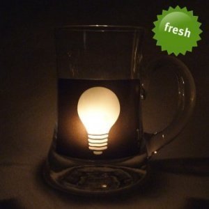 Aufkleber Glü(h)ckslicht