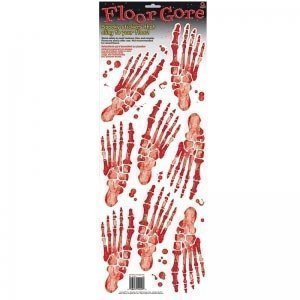 Aufkleber *Skelettfußabdrücke*