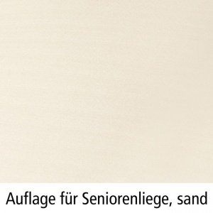 Auflage für Seniorenliege, sand