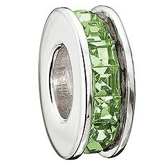 August Peridot Flicker Bead