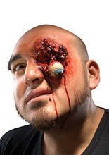 Ausfallendes Auge Halloween-Latexapplika