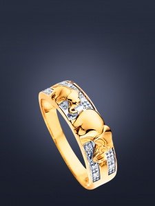 Außergewöhnlicher Damenring mit Elefante