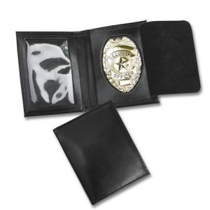 Ausweishülle Leder Sec.-Officer gold