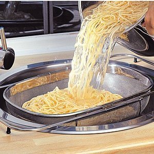 Ausziehbares Edelstahl Sieb / ´Seiher´ f