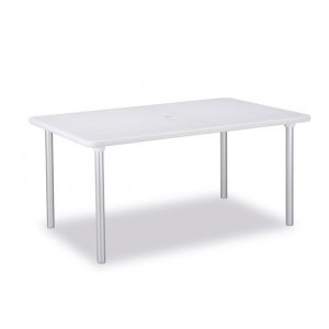 Ausziehtisch Tavolo silb.- weiß H73xB160