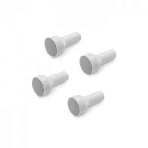 Authentics LUNAR Haken Hellgrau 4er Set