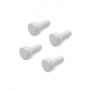 Authentics LUNAR Haken Weiß matt 4er Set