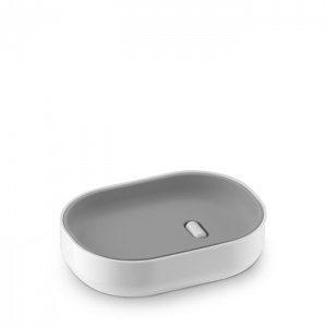 Authentics LUNAR Seifenschale Hellgrau
