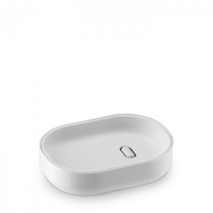 Authentics LUNAR Seifenschale Weiß