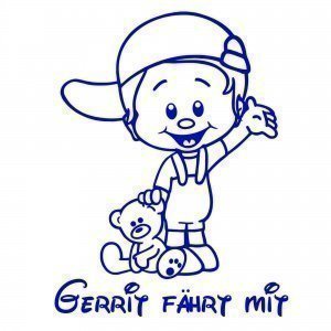 Auto-Aufkleber mit Namen