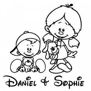 Auto-Aufkleber mit Namen