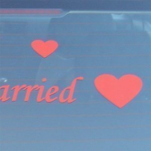 Autoaufkleber Herz, klein, rot