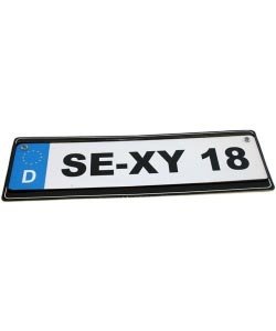 Autokennzeichen *SE-XY 18*