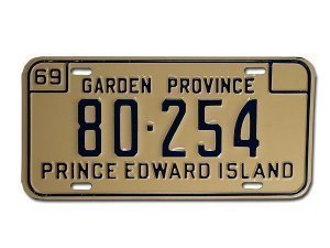 Autokennzeichen aus Canada Prince Edward