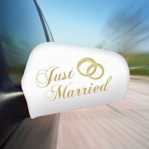 Autospiegelflagge Just Married