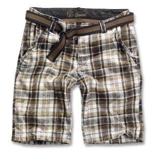 Aver Vintage Checkshorts braun-schwarz k