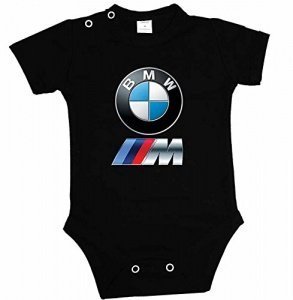 BABY BODY BMW POWER LOGO BODYSUIT KURZARM SCHWARZ