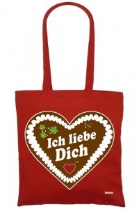 BAGzilla Tasche - Lebkuchenherz, rot