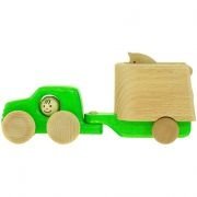 BAJO - Auto mit Pferdeanhänger grün