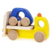 BAJO Holzspielzeug - Abschleppwagen gelb