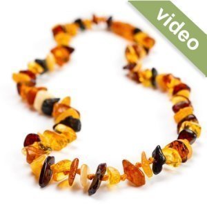 Baby Bernsteinkette "Splitter" multi Ste