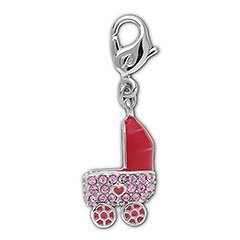 Baby Girl Carriage Charm