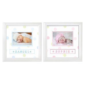 Baby Rahmen mit Namensstickern