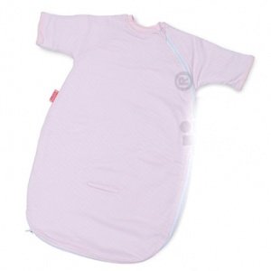 Baby Schlafsack mit Gurtschlitz rosa