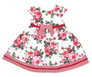 Baby Sommer Festtagskleid -Floral Gingha