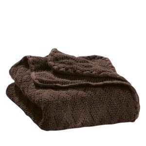 Babydecke Wolle braun Disana