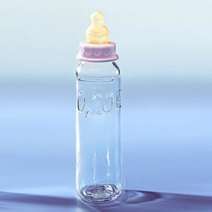 Babyflasche als Spardose für 20 Cents