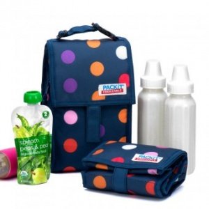 Babyflaschen-Kühltasche Dots