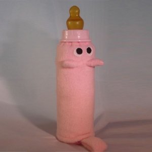 Babyflaschen-Überzieher -Schweinchen-.