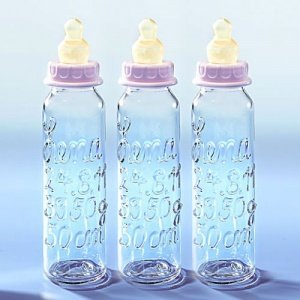 Babyflaschen mit allen Geburtsdaten (gla