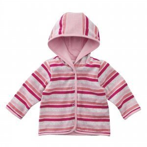 Babyjacke pink/Ringel 74/