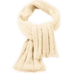 Babyschal Strick Zopfmuster natur Disana