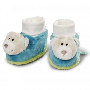 Babyschuhe Bär mit Rassel