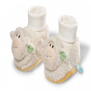 Babyschuhe Lamm mit Rassel