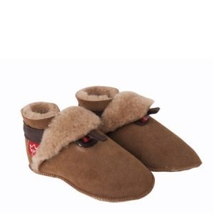 Babyschuhe Lammfell braun