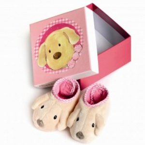 Babyschuhe Slippers Hund