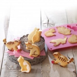 Backmatte Schoko- & Keks-Konfekt Katzen 