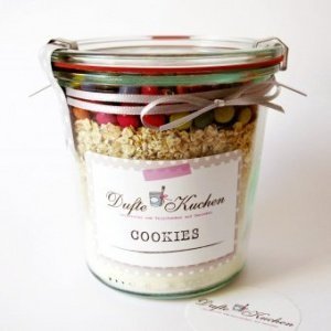Backmischung im Weckglas Cookies