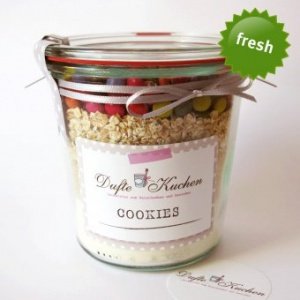 Backmischung im Weckglas Cookies