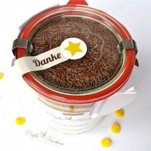 Backmischung im Weckglas Schokokuchen Da