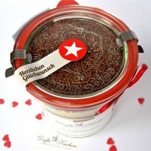Backmischung im Weckglas Schokokuchen He