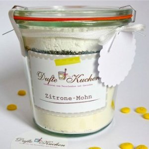 Backmischung im Weckglas Zitronen-Mohn-K